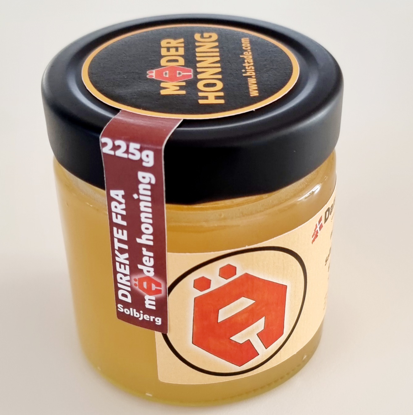 Dansk honning avlet i egen bigård. Mäder Honning 225g Forårshonning fra Solbjerg.